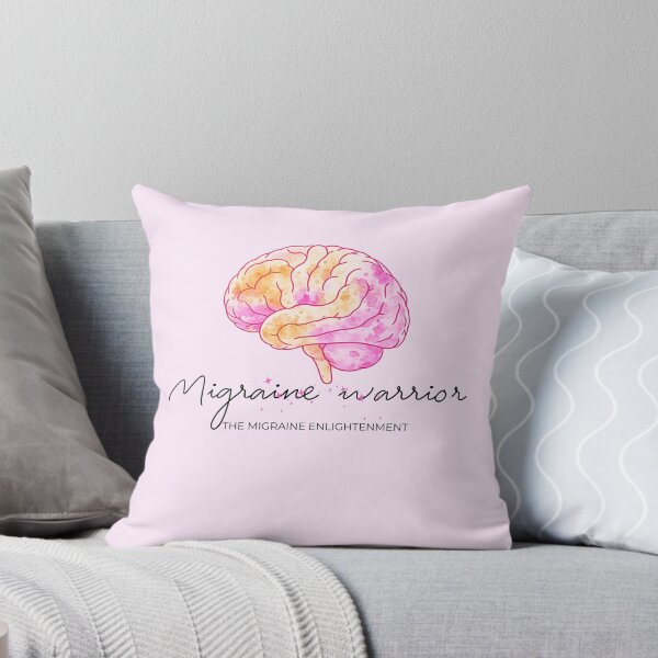 Item preview, Migraine Warrior (sunset brain art) designed and sold by The Migraine Enlightenment.