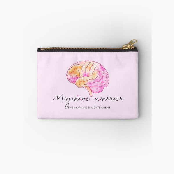 Item preview, Migraine Warrior (sunset brain art) designed and sold by The Migraine Enlightenment.