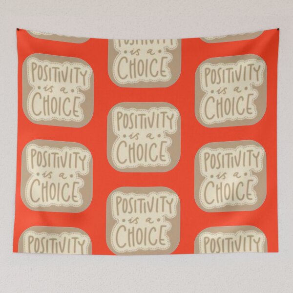 Item preview, Positivity Is A Choice Warm Neutral Patch Sticker designed and sold by Scro-Ciob-Shop.