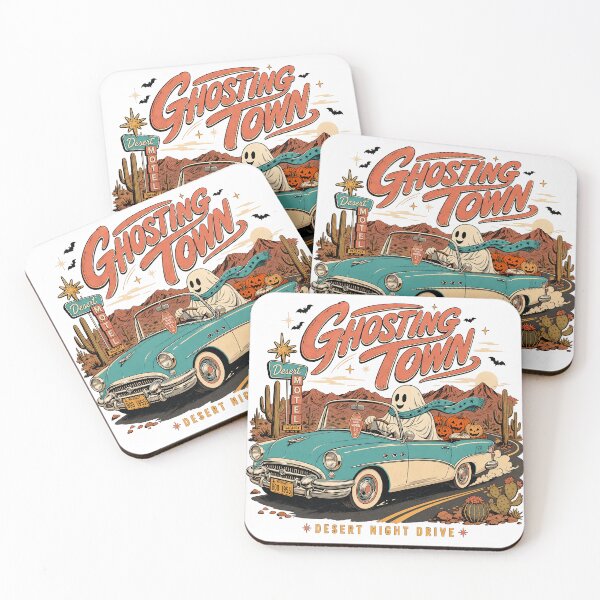 Item preview, Ghosting Town – Retro Halloween Route 66 Desert Road Trip designed and sold by webpatty.