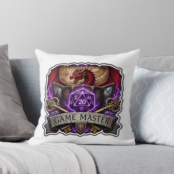 Item preview, : Game Master Emblem D20 Dice Dragon Screen Key RPG tabletop game designed and sold by CleverRaccoon.