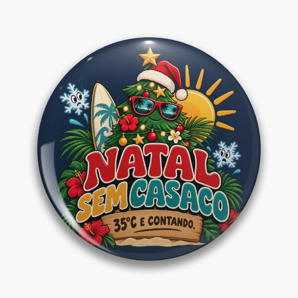 Item preview, Natal Sem Casaco – Tropical Christmas Summer Santa | 35°C E Contando designed and sold by warlistop.