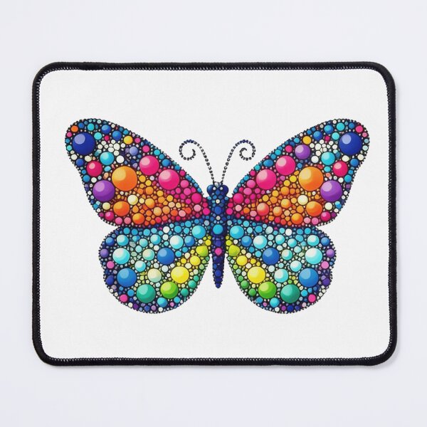 Item preview, Colorful Butterfly Dotted Butterfly Rainbow  Butterfly Dot Day designed and sold by Thread&Fable.