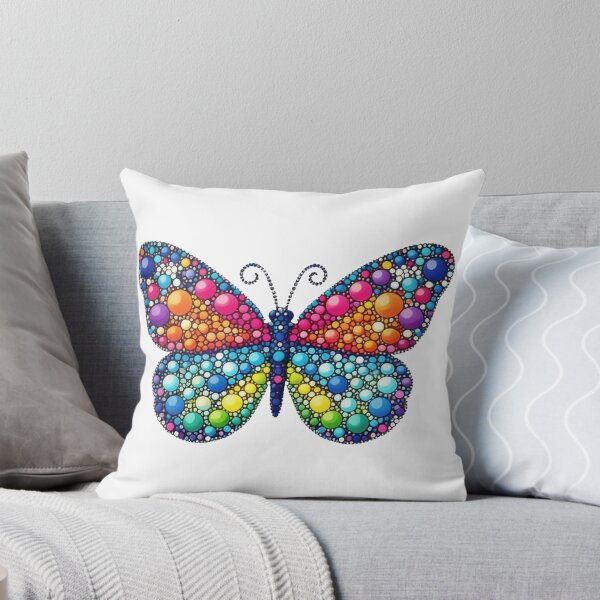 Item preview, Colorful Butterfly Dotted Butterfly Rainbow  Butterfly Dot Day designed and sold by Thread&Fable.