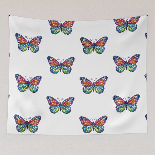 Item preview, Colorful Butterfly Dotted Butterfly Rainbow  Butterfly Dot Day designed and sold by Thread&Fable.