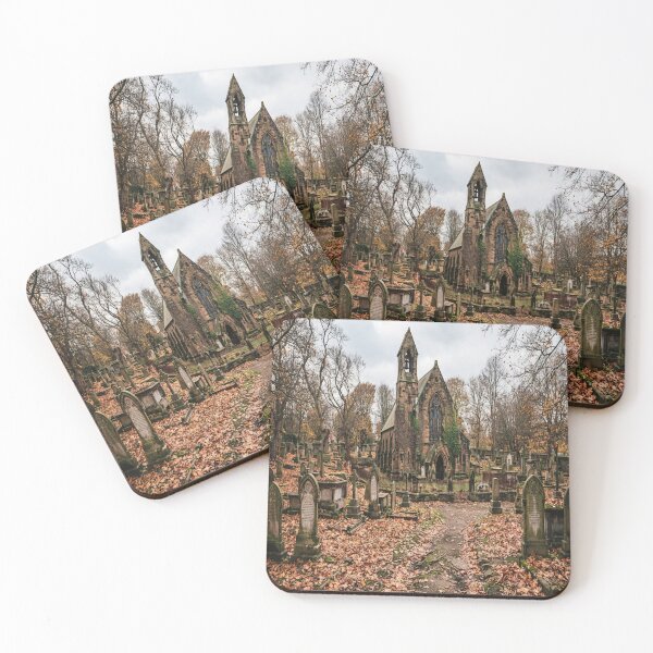 Item preview, Autumn Gothic Chapel and Quiet Cemetery designed and sold by AfresStudio.