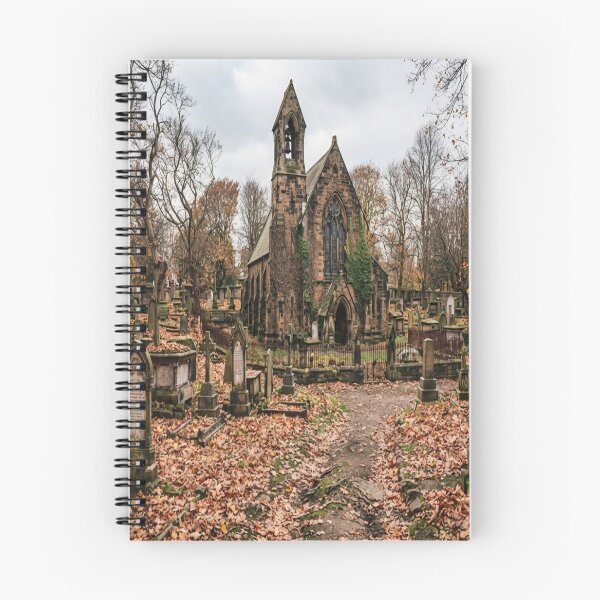 Item preview, Autumn Gothic Chapel and Quiet Cemetery designed and sold by AfresStudio.