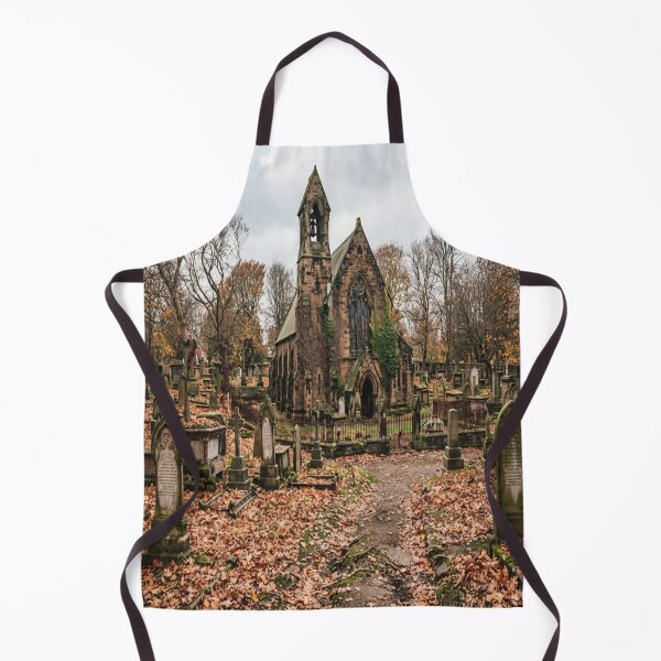 Item preview, Autumn Gothic Chapel and Quiet Cemetery designed and sold by AfresStudio.