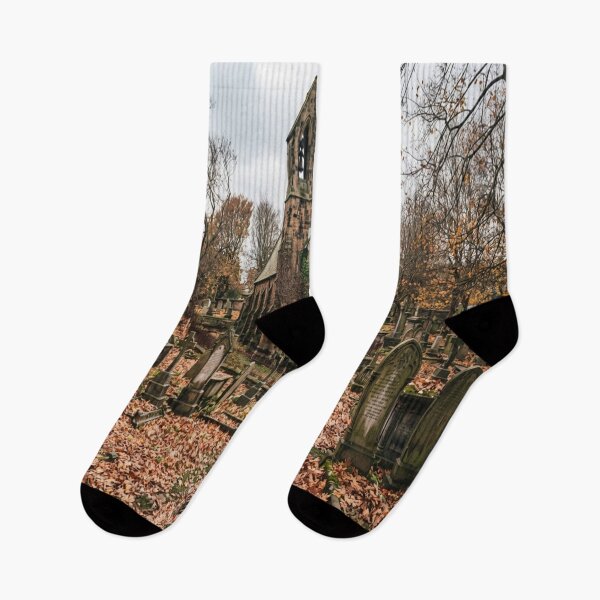 Item preview, Autumn Gothic Chapel and Quiet Cemetery designed and sold by AfresStudio.