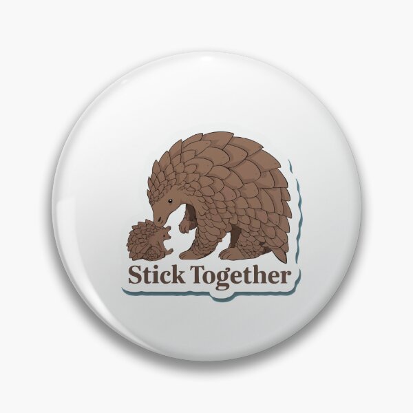 Item preview, Pangolin Family & 'Stick Together' Quote designed and sold by NiftyWrx.