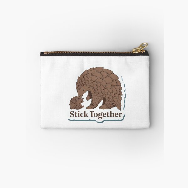 Item preview, Pangolin Family & 'Stick Together' Quote designed and sold by NiftyWrx.