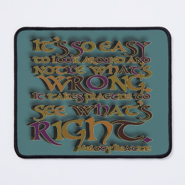 Item preview, Melody Beattie Quote Stencil (Notice What's Right) designed and sold by Cathedral of Curiosity.