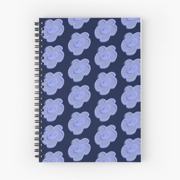 Item preview, Retro Daisy Pattern Scandi Folk - Periwinkle Midnight Blue designed and sold by CaramelCo.