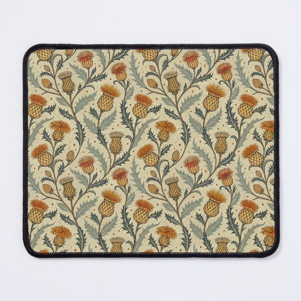 Item preview, Cream and Honey Thistle Floral designed and sold by OpenFieldNotes.