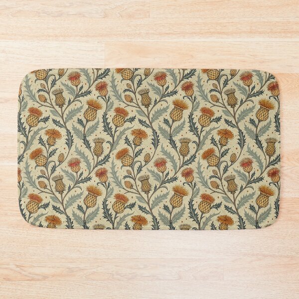 Item preview, Cream and Honey Thistle Floral designed and sold by OpenFieldNotes.