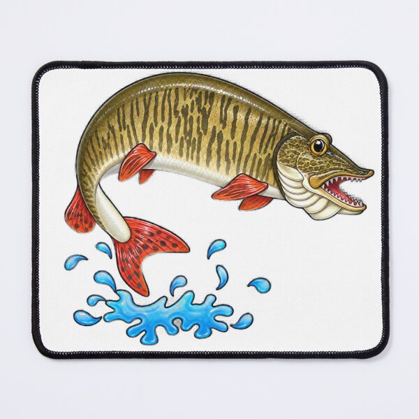 Item preview, Cartoon Muskellunge designed and sold by Scott Hayes.