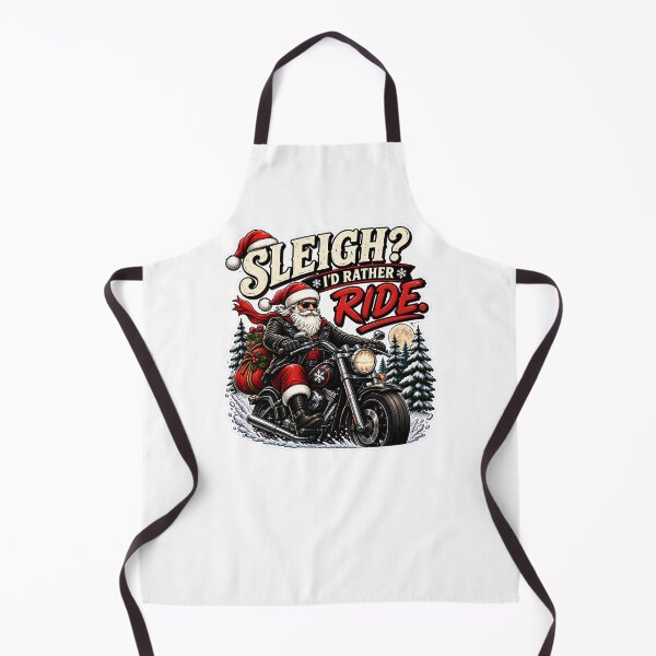 Item preview, Sleigh? I’d Rather Ride – Santa Motorcycle Biker Christmas designed and sold by SVALANART.
