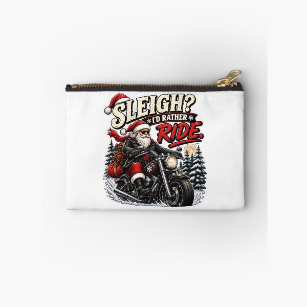 Item preview, Sleigh? I’d Rather Ride – Santa Motorcycle Biker Christmas designed and sold by SVALANART.