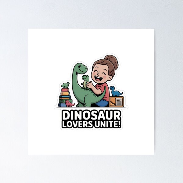Item preview, Dinosaur Lovers Unite designed and sold by NiftyWrx.