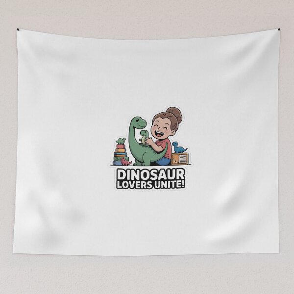 Item preview, Dinosaur Lovers Unite designed and sold by NiftyWrx.
