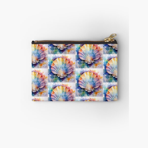 Item preview, Watercolor Rainbow Seashell Splash Art designed and sold by HappyOops.