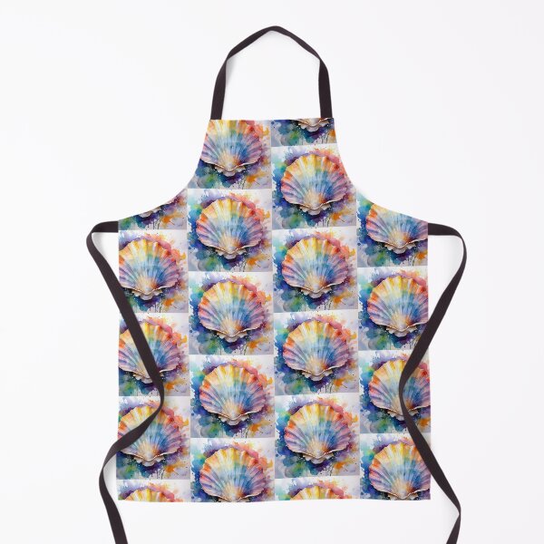 Item preview, Watercolor Rainbow Seashell Splash Art designed and sold by HappyOops.