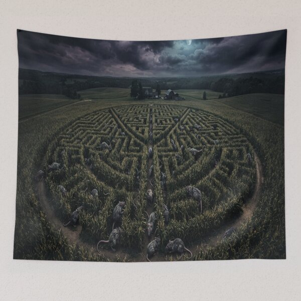 Item preview, Mysterious Rat Maze in a Dark Cornfield designed and sold by AfresStudio.