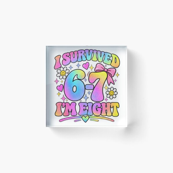 Item preview, 8th Birthday Girl I Survived 6 7 I'm Eight  designed and sold by Bright08.