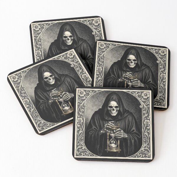 Item preview, The Grim Reaper and the Hourglass designed and sold by MagelliShop.