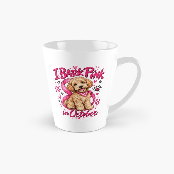 Item preview, I Bark Pink in October Goldendoodle Awareness Ribbon Graphic designed and sold by VGAfanatic.