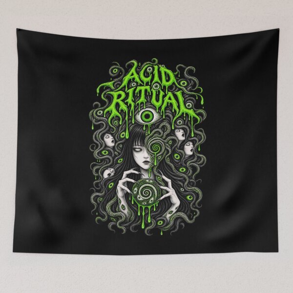Item preview, Acid Ritual -  Gothic Horror Eyes Tentacle Woman designed and sold by SidTastic .