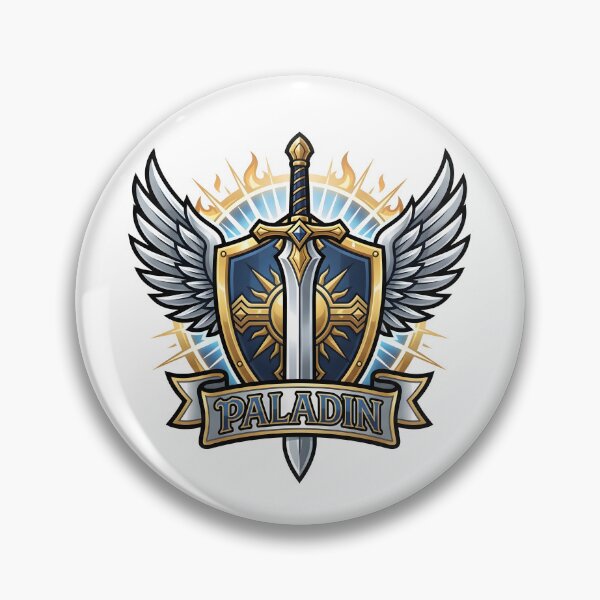 Item preview, Paladin Class Emblem Holy Greatsword Radiant Shield RPG tabletop game designed and sold by CleverRaccoon.