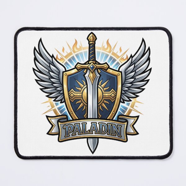 Item preview, Paladin Class Emblem Holy Greatsword Radiant Shield RPG tabletop game designed and sold by CleverRaccoon.