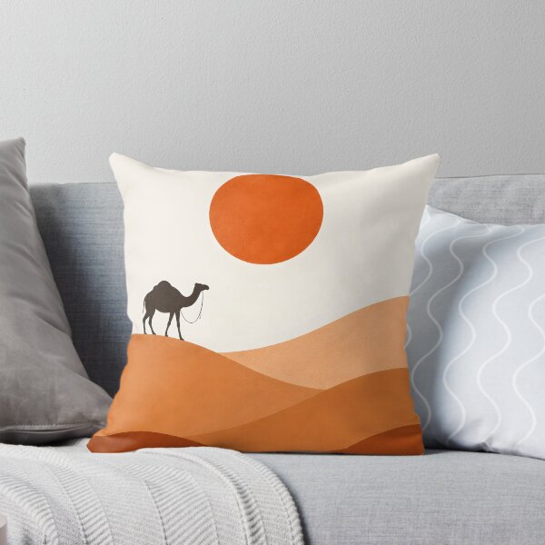 Item preview, Moroccan Desert Landscape | Camel in Sahara | Minimalist Mid-Century Wall Art designed and sold by MARO-X.