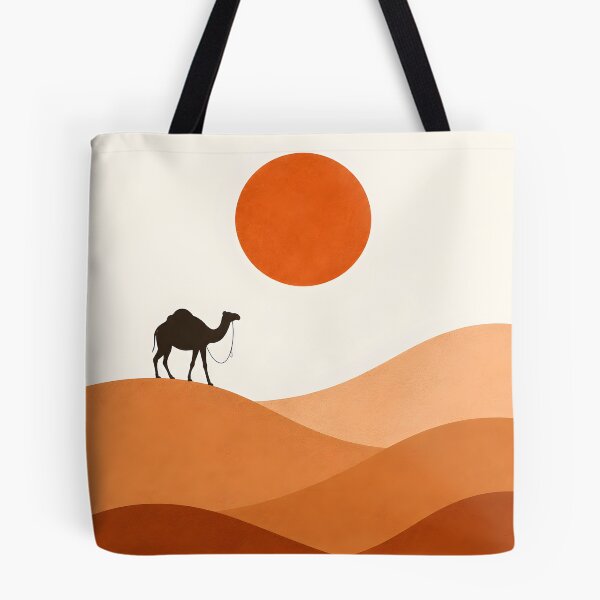 Item preview, Moroccan Desert Landscape | Camel in Sahara | Minimalist Mid-Century Wall Art designed and sold by MARO-X.
