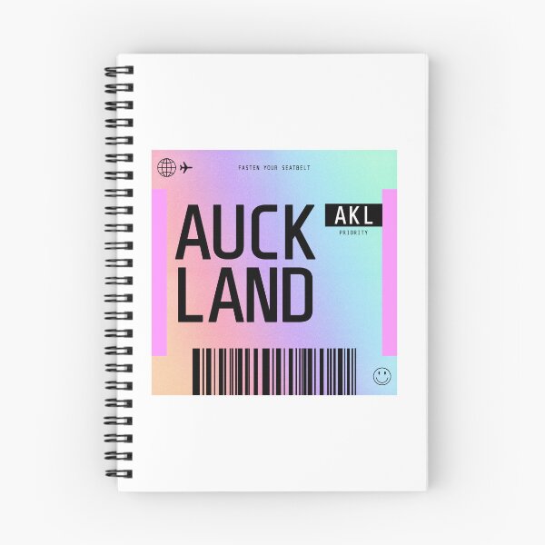 Item preview, Auckland Boarding Pass AKL Rainbow Gradient designed and sold by lukassfr.