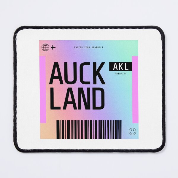 Item preview, Auckland Boarding Pass AKL Rainbow Gradient designed and sold by lukassfr.