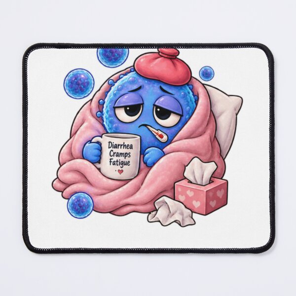 Item preview, Cyclospora Sick Day – Funny Parasite Medical Humor Design designed and sold by Ramadane_design1.