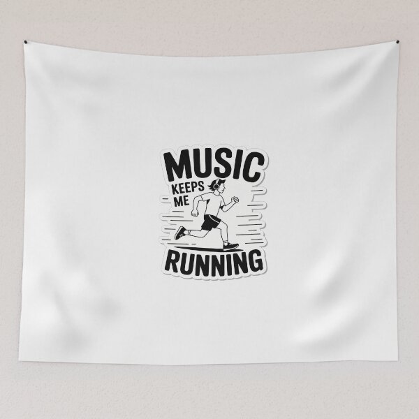 Item preview, Music Keeps Me Running designed and sold by NiftyWrx.
