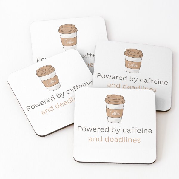 Item preview, Powered by caffeine designed and sold by Squid-Ink-.