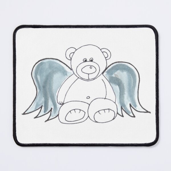 Item preview, Guardianangel Teddy Blue Wings, Schutzengel Teddy Blaue Flügel designed and sold by Anke‘s Bazaar.