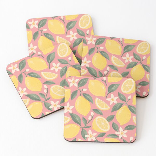 Item preview, Pink Lemon Citrus Blossom Botanical Seamless Pattern designed and sold by SayMaria.