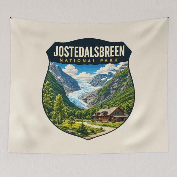 Item preview, Jostedalsbreen National Park Norway – Vintage Glacier Adventure designed and sold by Gideon Emmerich.
