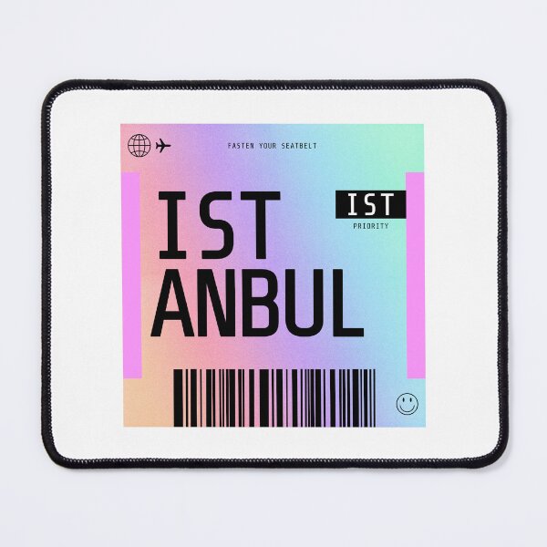 Item preview, Istanbul Boarding Pass IST Rainbow Gradient designed and sold by lukassfr.