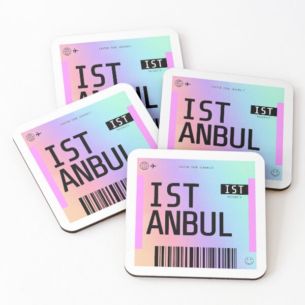 Item preview, Istanbul Boarding Pass IST Rainbow Gradient designed and sold by lukassfr.