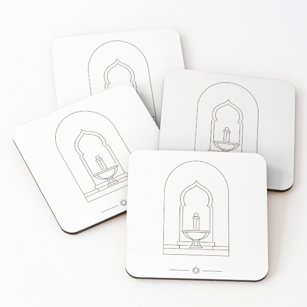 Item preview, Moroccan Fountain Line Art | Minimalist Morocco Architecture  No. 06 designed and sold by MARO-X.