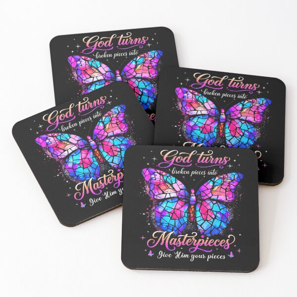 Item preview, God Turns Broken Pieces Into Masterpieces Butterfly Faith designed and sold by Strow--bary.