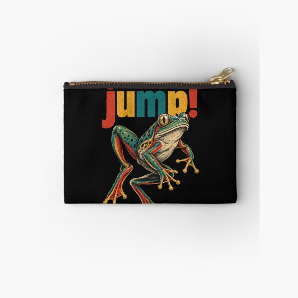Item preview, Jump! – Vintage Colorful Frog Retro T-Shirt Design designed and sold by JatCreative.