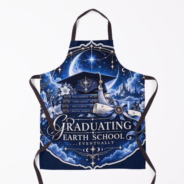Item preview, Graduating Earth School Eventually – Celestial Starseed Humor designed and sold by Alcyone-Blue.