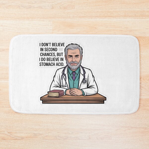 Item preview, Grumpy Gastro Doctor with Stomach Acid Quote designed and sold by NiftyWrx.